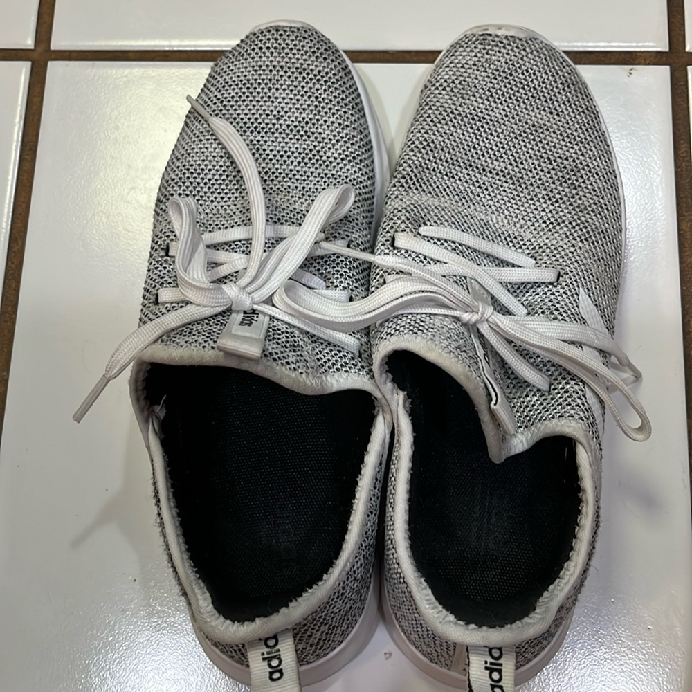 Adidas grey slip on tennis shoes